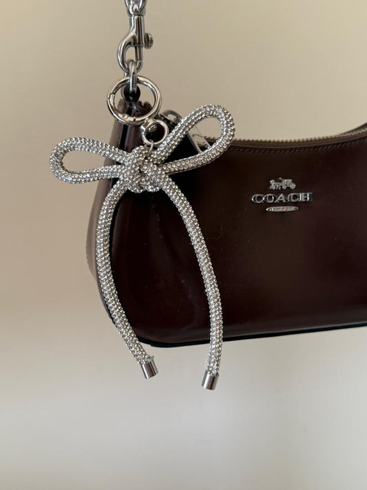 Silver Bow Charm